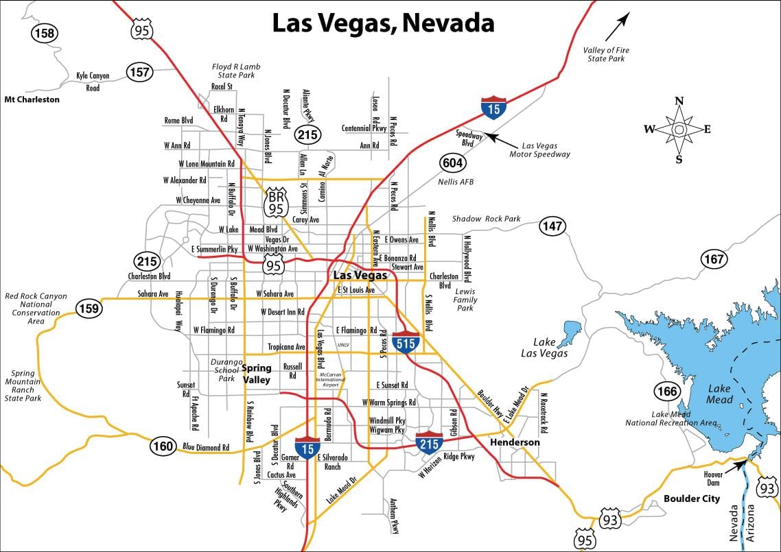 rrugë hartë e Las Vegas