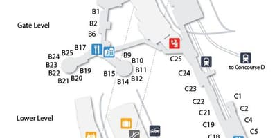 Harta e Las Vegas aeroport