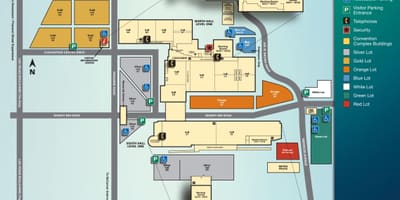 Harta e Las Vegas konventës qendra