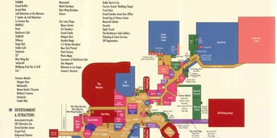 Harta e MGM grand në Las Vegas